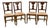 Wooden Chairs with Straw Seat, Set of 4 For Sale