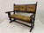 Vintage French Rush Seat Bench, 1950s For Sale - Image 3 of 17
