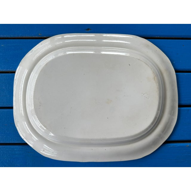 Early 19th Century Antique Platter of Rievaulx Abbey Yorkshire by Enoch Wood - Mid 1800s. For Sale - Image 5 of 9