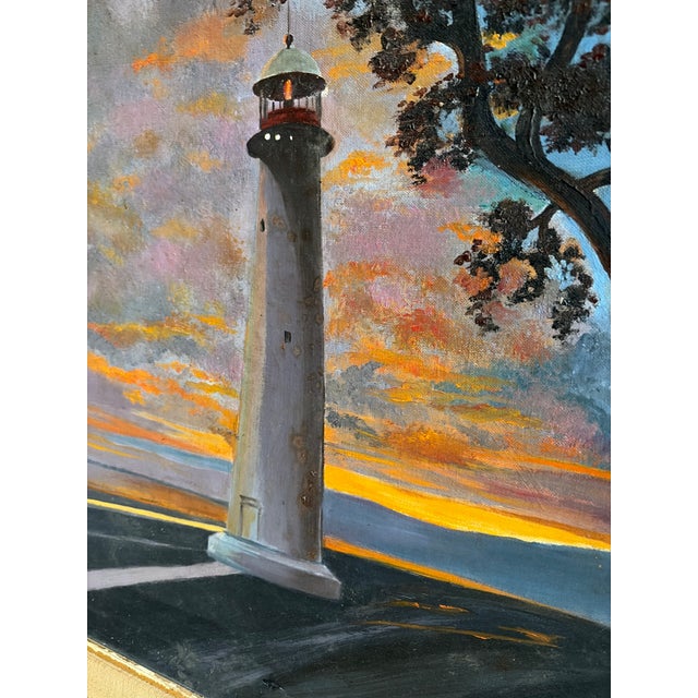 Vintage John Dunbar Mid-Century Original Oil on Canvas Coastal Seascape, C. 1960 For Sale In San Diego - Image 6 of 9