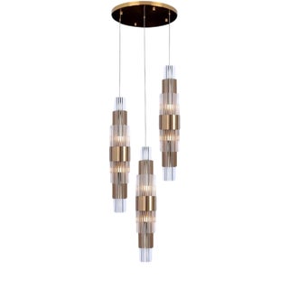 Collection Spiga Suspension in Metal and Glass by Jago For Sale