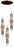 Collection Spiga Suspension in Metal and Glass by Jago For Sale