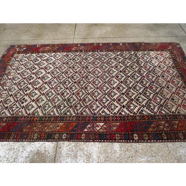 Early 20th Century Caucasian Shirvan Accent Rug For Sale - Image 4 of 8