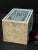 Blue Late 19th Century Chinese Art Blue and White Porcelain Tea Caddy With Wooden Cover For Sale - Image 8 of 10