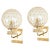 Glass and Brass Sconces in the style of Palwa, Germany, 1970s, Set of 2 For Sale - Image 11 of 11