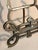 Chinoiserie Vintage Handmade Brass Tabletop Easel With Pagoda. Mid-Century, Chinoiserie. For Sale - Image 3 of 10