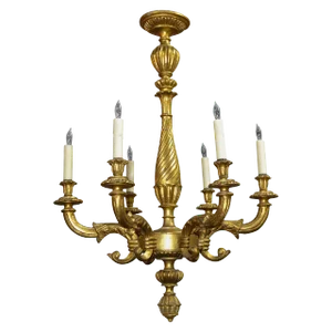 French Giltwood Chandelier