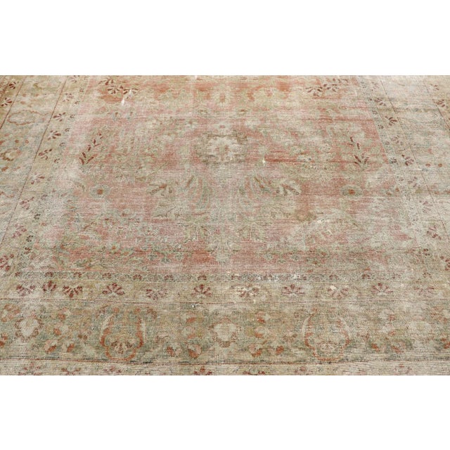 Antique Persian Lilihan Rug - 07'07 x 09'08 For Sale - Image 4 of 9