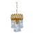 1960s Mid-Century Modern Chandelier With Teardrops For Sale