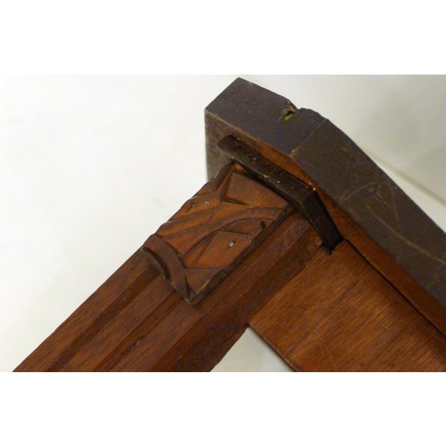 Small Art Deco Wooden Side Table, 1940s For Sale - Image 9 of 13