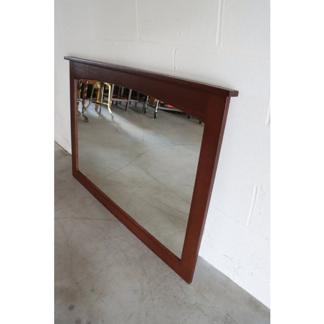 Mission Stickley Style Quartersawn Oak Mission Mirror For Sale - Image 3 of 3