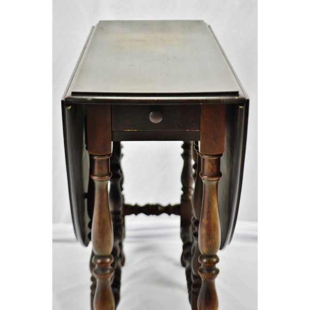 Antique Elite Furniture Company Mahogany Gateleg Table Chairish