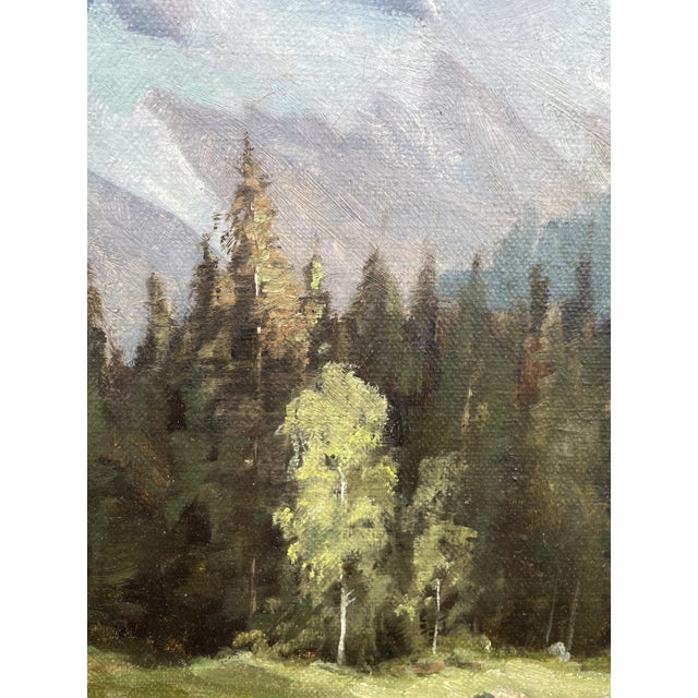 Max Pistorius, Karersee, Dolomites, 1939, Oil on Canvas For Sale - Image 10 of 16