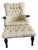 Stickley Leopold’s Tufted Chair & Ottoman Set in Cherry Wood With Antiqued Nailhead Trim For Sale
