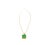 1990s 1990s 5.42 Carat Natural Emerald Pendant Necklace With Yellow Diamond Halo in 18k Gold For Sale - Image 5 of 11