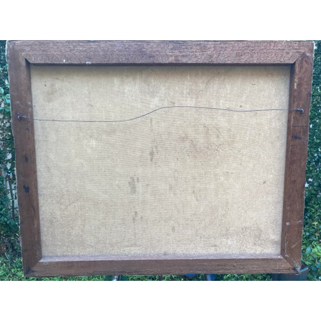 Original Oil Painting on Canvas 'Lapin Agile in Snow', Montmartre Paris Cabaret, Early-Mid 20th Century, Signed For Sale - Image 11 of 13