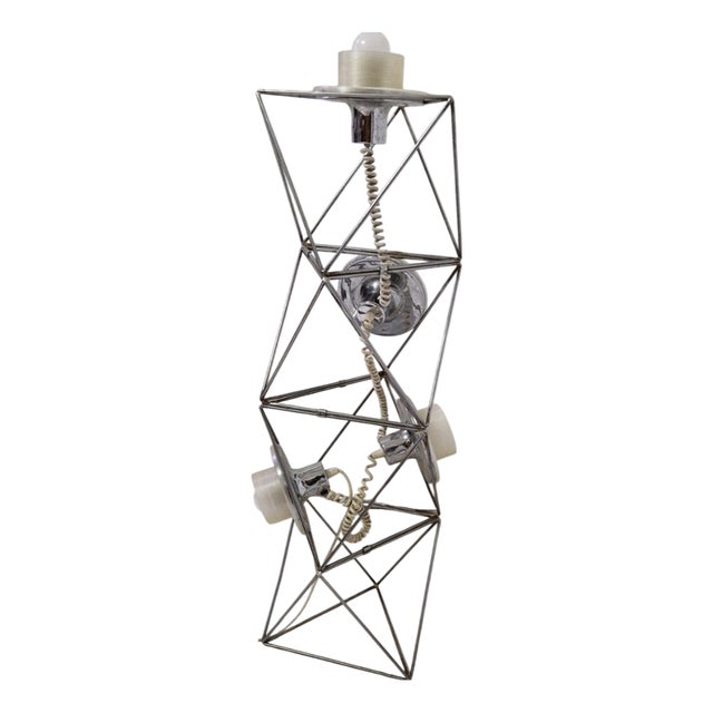 Poliedra Metal Floor Lamp by Felice Ragazzo for Guzzini, 1970s For Sale