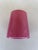 Pink Cylinder Vase - 5" tall Solid Clear Glass Painted Pink Flower Holder Measures 5.5” tall 4.75” on the bottom and 3.75”...