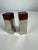 Vintage Scandinavian Modern Salt and Pepper Shakers in Rosewood and Metal, 1960s, Set of 2 For Sale - Image 6 of 9