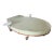 Custom Palms Hotel Las Vegas Daybed – Sculptural Oval Form With Integrated Side Tables & Caster Base For Sale