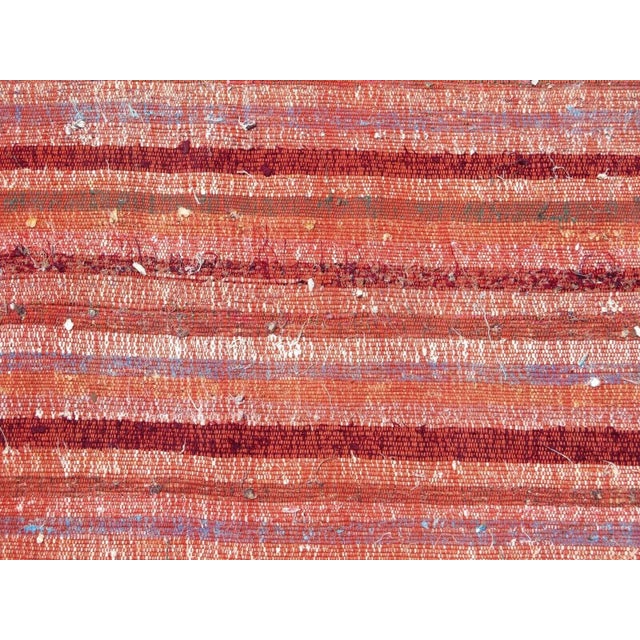 Salmon Modern Kilim Runner - 36"x112" For Sale - Image 8 of 12