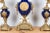 Blue 19th Century After Sevre Louis XV Style Mantel Clock Set For Sale - Image 8 of 12
