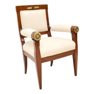 Regency Chair with Gilt Bronze, 1815 For Sale