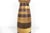 Mid 20th Century Vintage Stacked Turned Wood Marquetry Table Lamp For Sale - Image 5 of 12