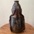 Art Nouveau Vintage Art Nouveau Curved Shape Earthenware Double Handle Vase With Makes Mark For Sale - Image 3 of 12