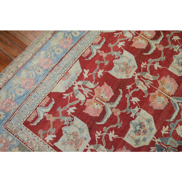 English Early 20th Century Beautiful Persian Floral Pattern Fine Carpet - 10'1" x 13'5" For Sale - Image 3 of 6