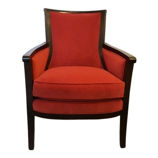 Transitional Hickory Chair Red Beck Lounge Chair For Sale