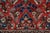 Vintage Hand-Knotted Oriental Wool Scatter Rug Mat Red Indigo Vase 2x2' For Sale - Image 6 of 12