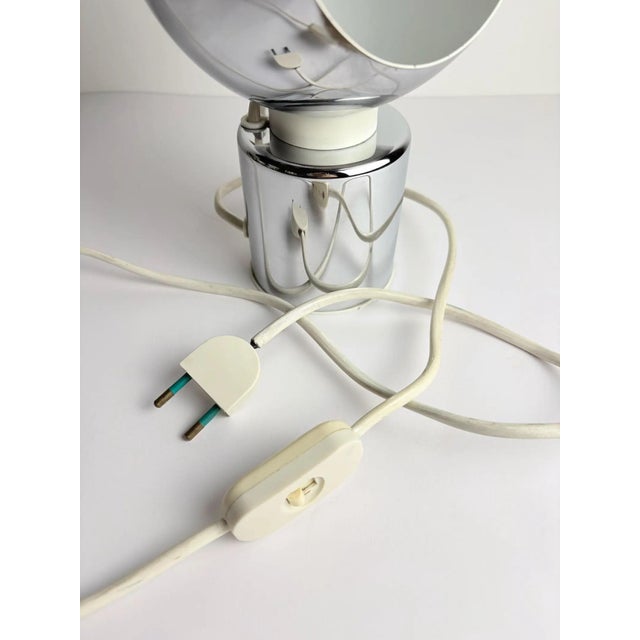 Metal Magnetic Globe Table Lamp in Chrome by Goffredo Reggiani, Italy, 1970s For Sale - Image 7 of 11