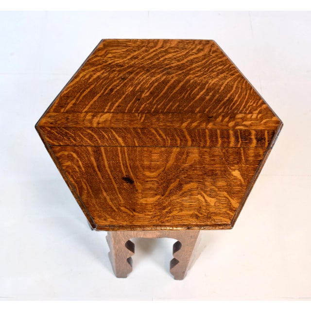 1900 - 1909 Antique Boho Arts & Crafts Side Tables /Stools/ Stands For Sale - Image 5 of 6