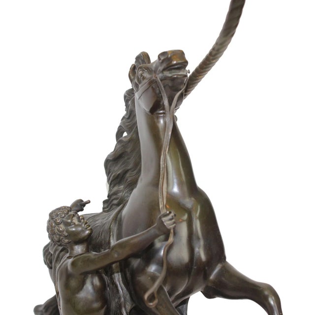 Bronze Pasargad N Y Vintage Table Lamp With Bronze Decor Statues - A Pair For Sale - Image 8 of 12