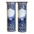 Pair of 19th Century Dutch Delft Blue and White Faience Cattle Scene Vases For Sale