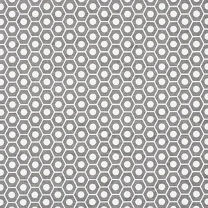 Schumacher X Studio Bon Queen B Fabric in Grey