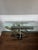 Kaizo Oto for Design Institute America Postmodern Brass, Chrome & Glass Sculptural Console Table For Sale - Image 9 of 12