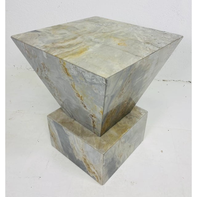 Mid Century Vintage Modern Marble Pedestal/Table For Sale In Philadelphia - Image 6 of 10