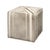 Jamie Young Nantucket Ottoman, Grey Hide For Sale - Image 4 of 4