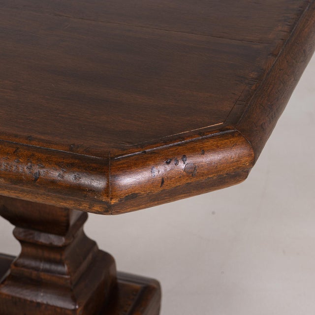 Mid 20th Century Mid 20th Century France Brown Wood Dining Table For Sale - Image 5 of 11