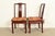 Antique Chinese Carved Rosewood Side Chairs or Dining Chairs With Mother of Pearl Inlay, Circa 1890s For Sale - Image 11 of 14