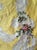 1970s Rose Cumming “Lace” Yellow Chintz Fabric, Unused Yardage For Sale - Image 4 of 6