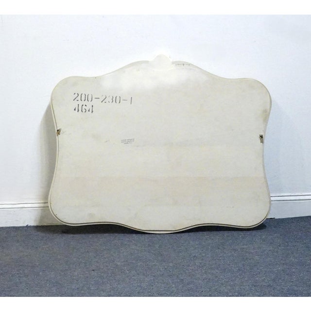 Late 20th Century Drexel Furniture Touraine Collection Custom Cream Painted Country French Provincial 44" Mirror 200-230-1 For Sale - Image 5 of 7