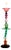 Modernist Sculptural Green, Pink and Amber Glass Floor Lamp, 2000 For Sale