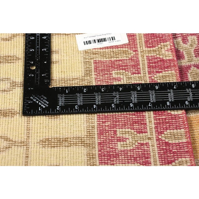 Zeki Muren Vintage Turkish Sivas Rug - 03'09 X 06'09 For Sale In Dallas - Image 6 of 9