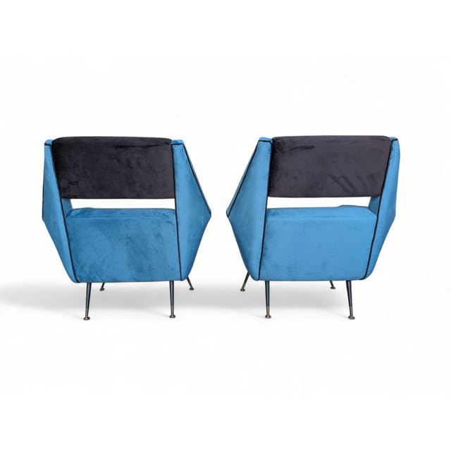 Velvet Living Room Set, 1960s, Set of 3 For Sale - Image 9 of 14