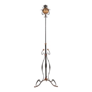 Early 20th Century Art Nouveau Kerosene Floor Lamp For Sale