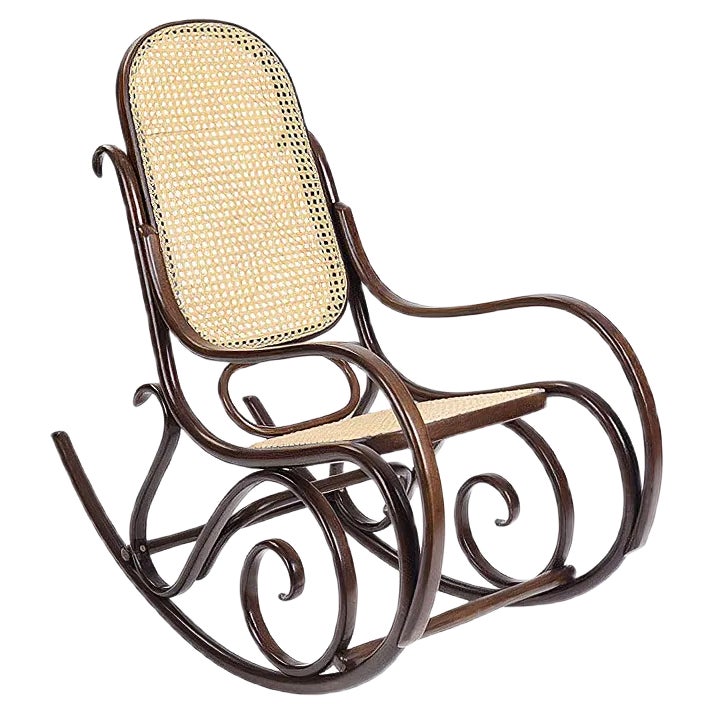 Brown Rocking Chair | Chairish
