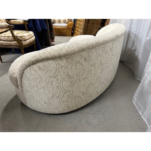 Mid-Century Modern 20th Century Kagan Style Curved Sofa For Sale - Image 3 of 6